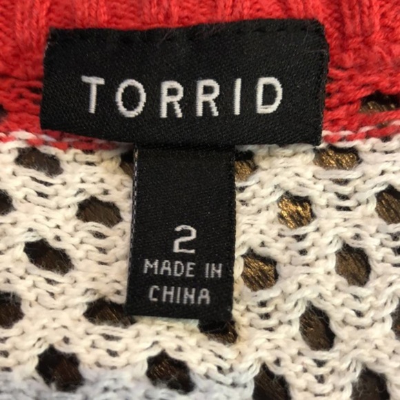 Torrid Open Knit Sweater 2X - Picture 4 of 5